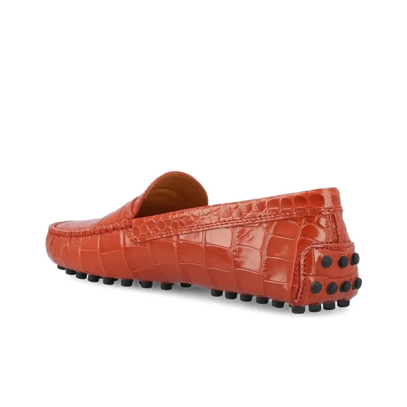TOD'S Gommino Embossed Slip On Loafers Women's-4