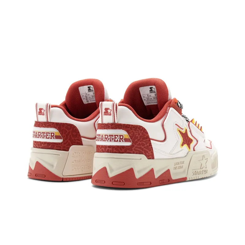 STARTER VOL2 Low Top Skateboard Shoes Men's White Red-4