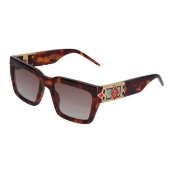 CASABLANCA Acetate Rectangular Sunglasses Men's Tortoiseshell