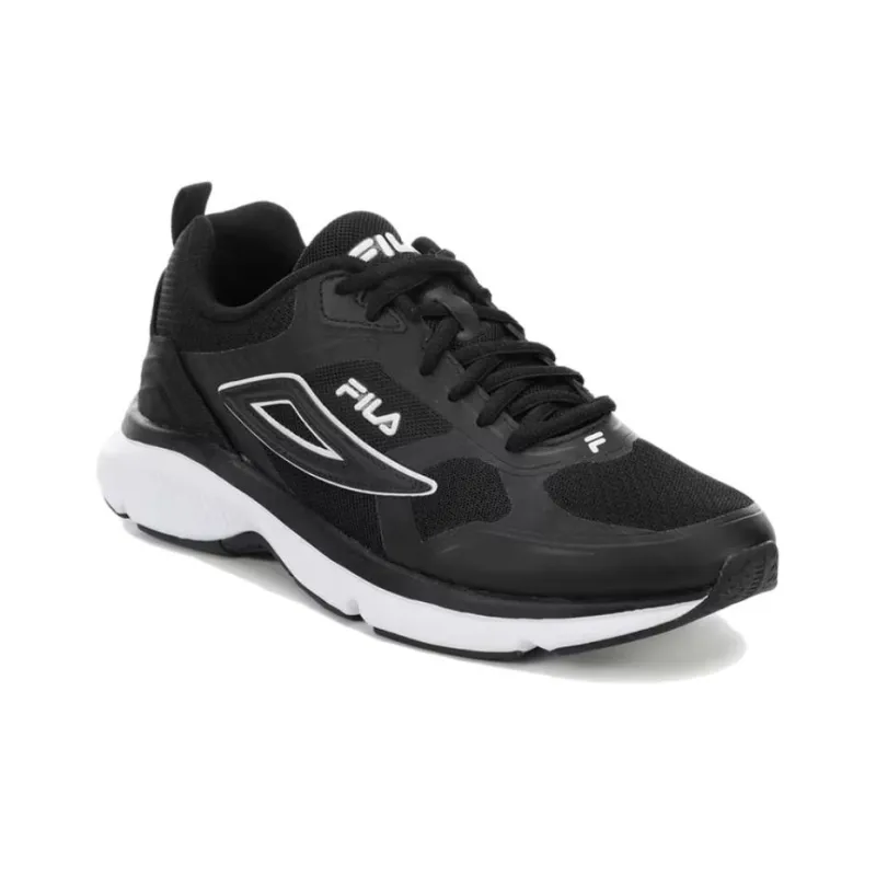 FILA Memory Skyrainer Shock Absorbers With Slip Resistant Features Low Top Casual Shoes Men's Black-2