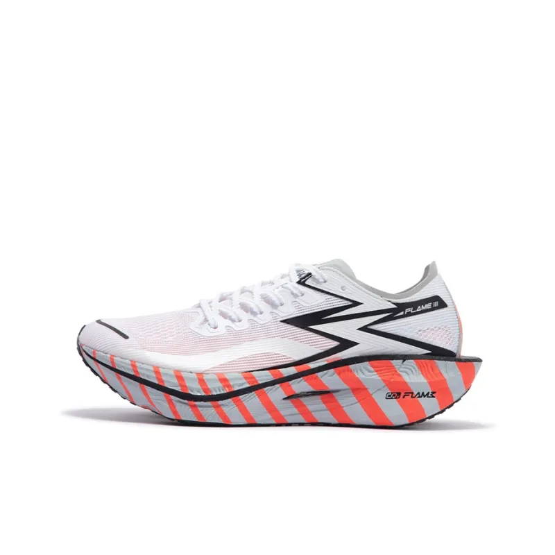 361° Fly Burn 3 Cushioning Anti-Slip Wear-Resistant Breathability Low-Top Running Shoes Unisex Fluorescent Red-Orange-0