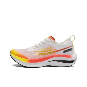 LPMX Anti-Slip Wear-Resistant Breathable Lightweight Low-Top Carbon Plate Running Shoes Men's Beige White Orange Red
