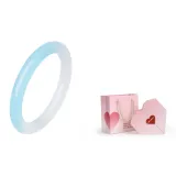 Soft Blue Water Bangle+Valentine's Day Box