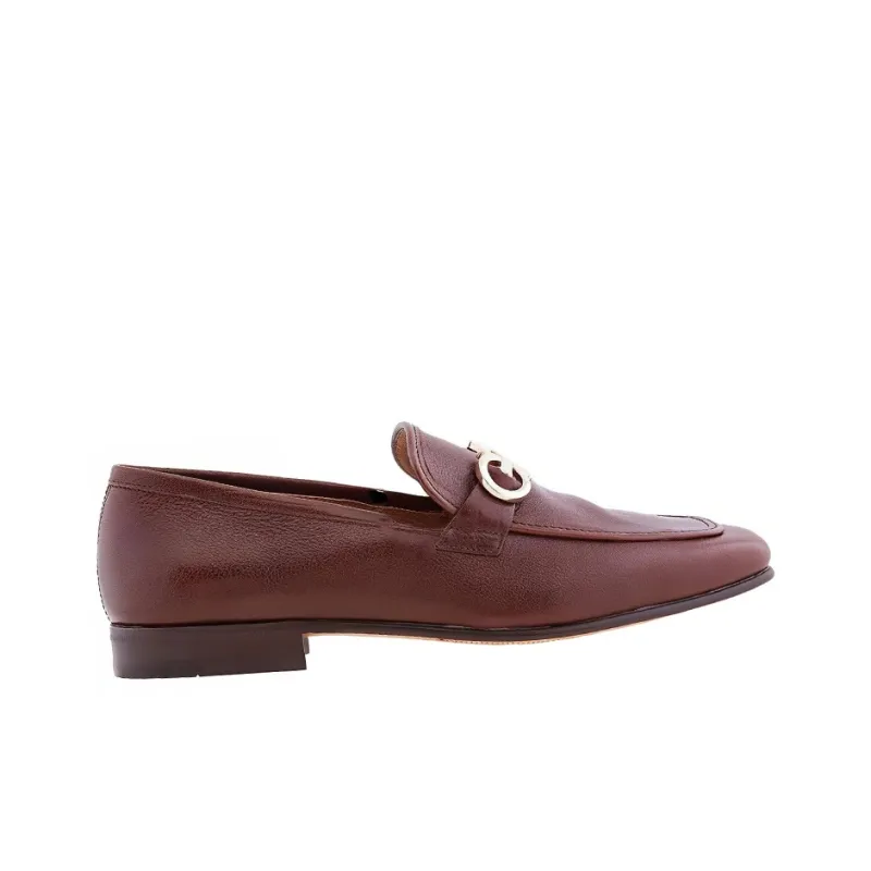FERRAGAMO GANCINI Loafers Men's Brown-1
