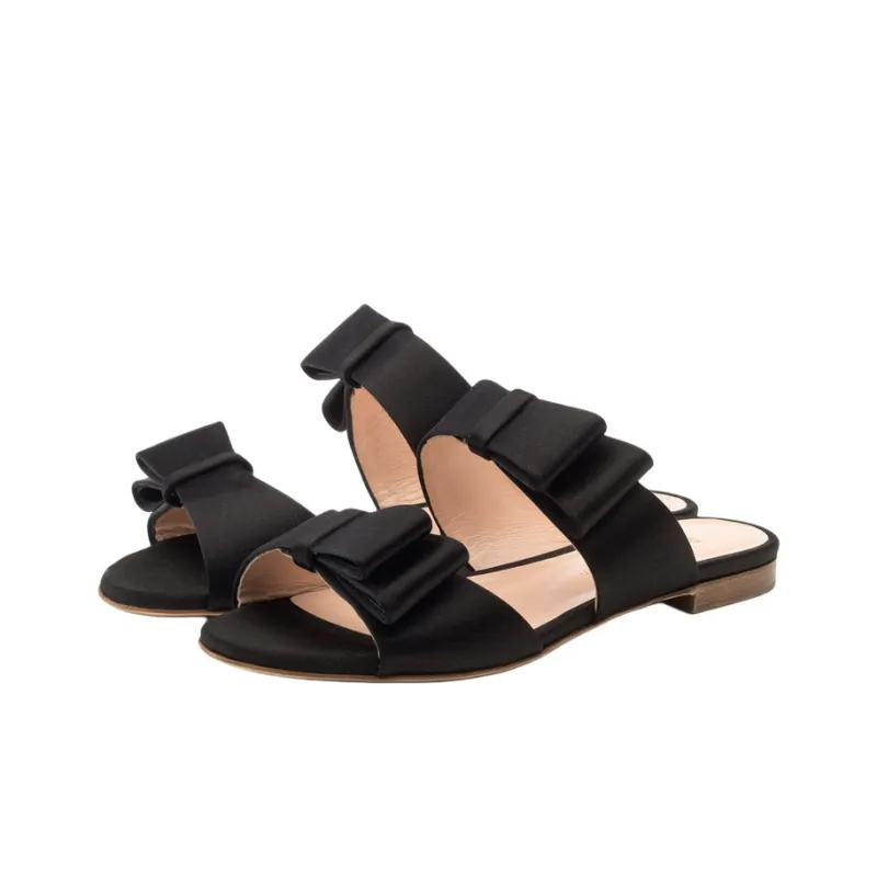 Rupert Sanderson Slide Slippers Women's Black-2