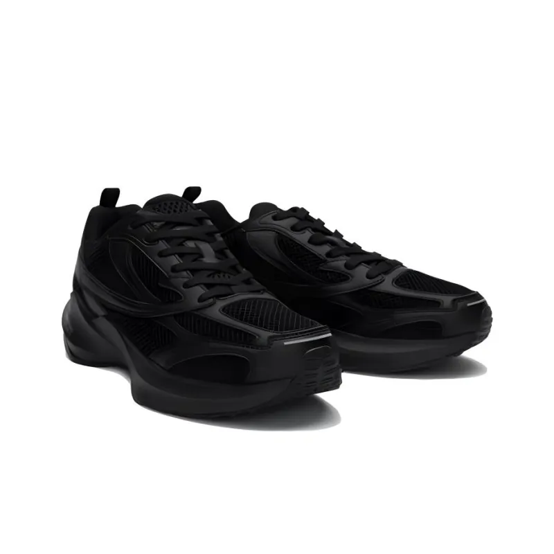 FILA Float E3 2.0 MS Cushioning Wear Resistant Low Top Running Shoes Unisex Black Korean Style-2