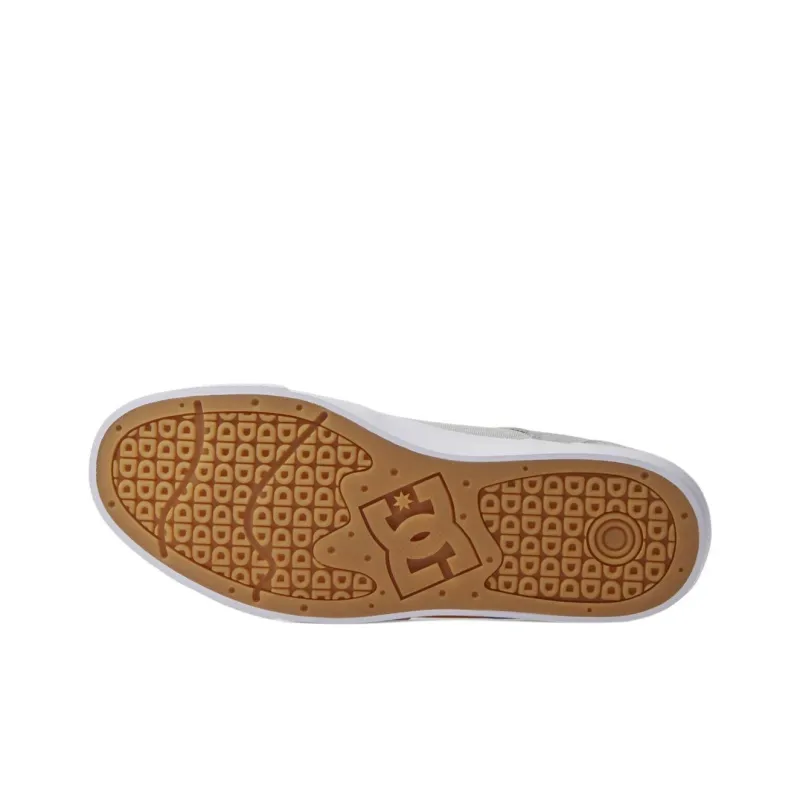 DC Shoes Teknic Low-Top Skateboard Shoes Men's Gray-5