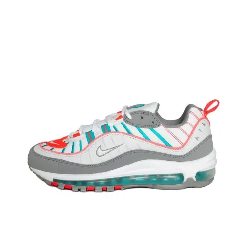 Nike Air Max 98 Running Shoes Women's Low-Top White/Blue/Pink/Gray