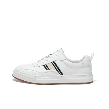 JOSINY Low Top Skateboard Shoes Men's White