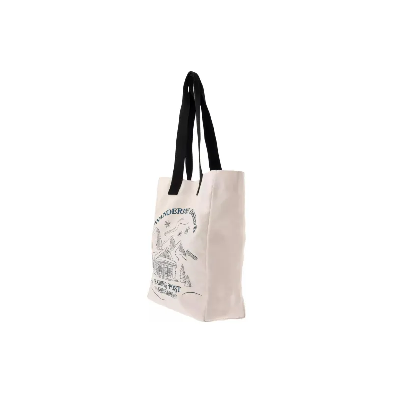 Disney Frozen Series Cotton Handbag Women's Beige-1