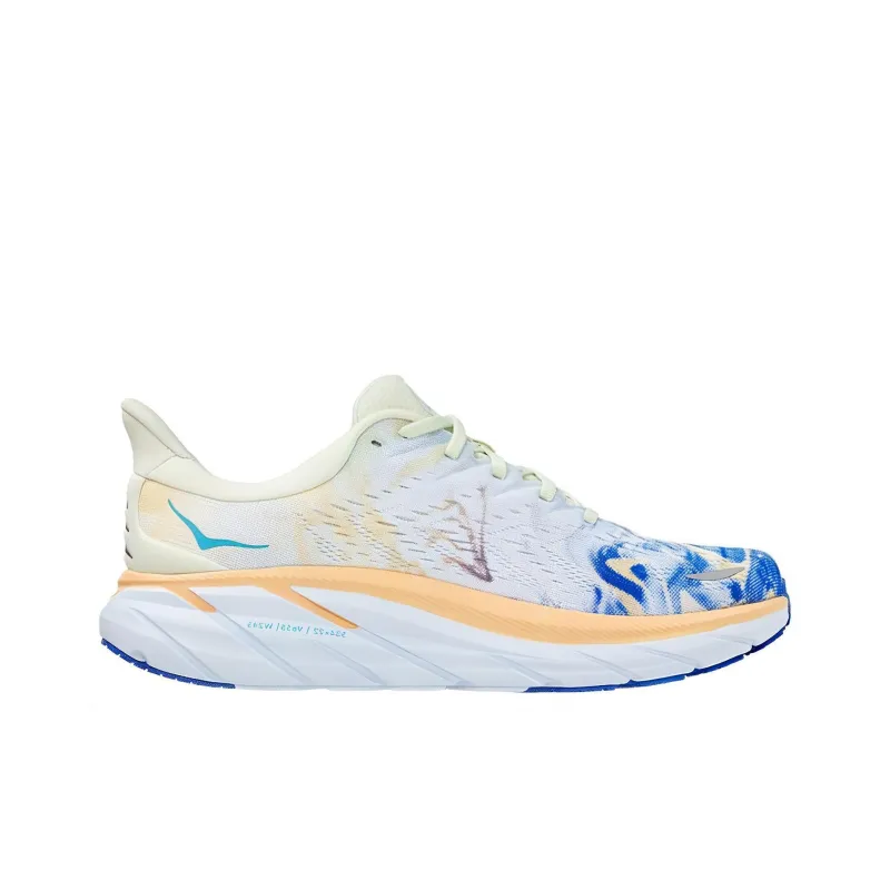 HOKA ONE ONE Clifton 8 Wide 'White Blue'-1