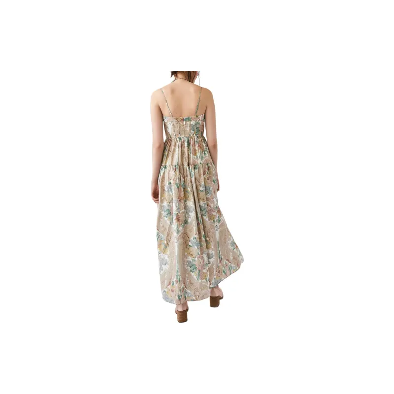 FREE PEOPLE Maison Amory The Windsor Maxi Dress Slip Dresses Women's Queen's Merit/Royal Achievement-1