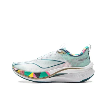 LiNing Red Hare 7 Pro Cushioning Anti Slip And Wear Resistant Low Top Running Shoes Women's White Green