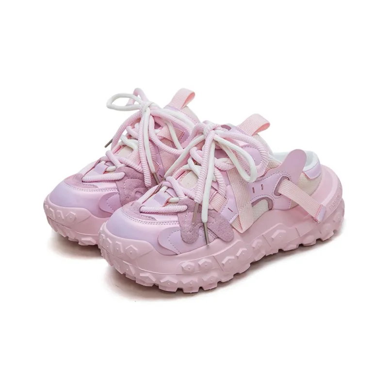 Jay Wear Resistant Breathable Height Increasing Low Top Chunky Sneakers Women's-3