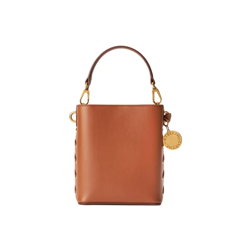 Stella McCartney Frayme Logo-Charm Bucket Bag-2