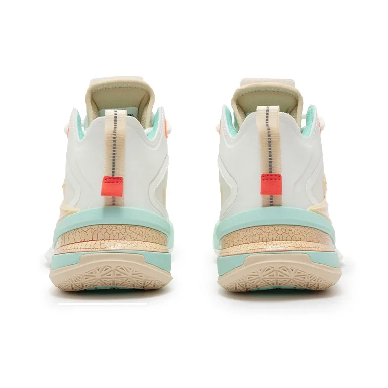 361° BIG3 5.0 Pro PE Basketball Shoes Men Mid Top Feather White/Sea Wave Blue-3