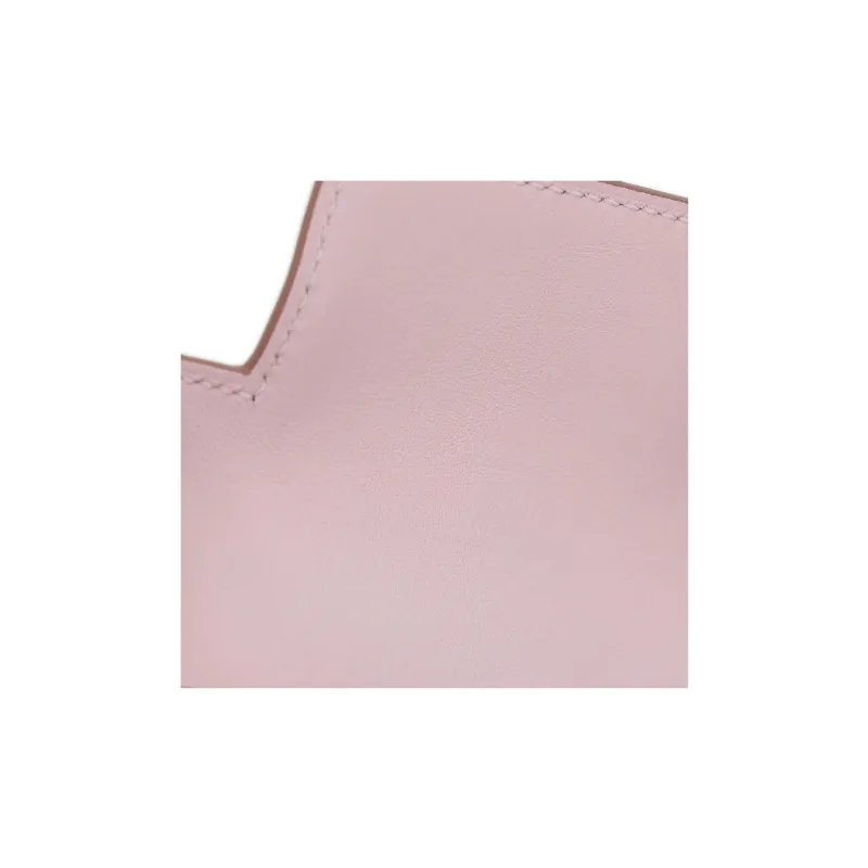 HERMES Kelly Danse Swift Calfskin One Shoulder Crossbody Clutches Women's 09 Mauve Pale Dream Pink-20