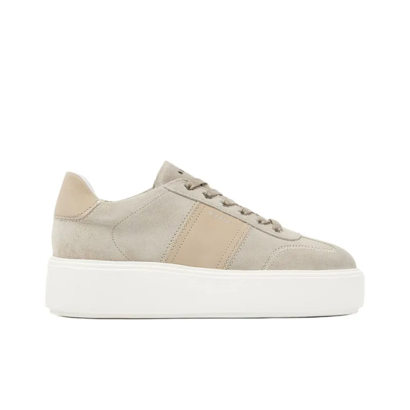 NUBIKK Elise Wing Low-Top Skateboard Shoes Women's Beige-1