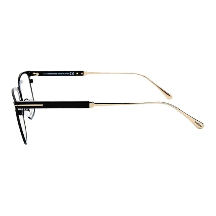 TOM FORD Plate Frame Titanium Alloy Irregular Shape Eyeglass Frames Unisex Gold-2