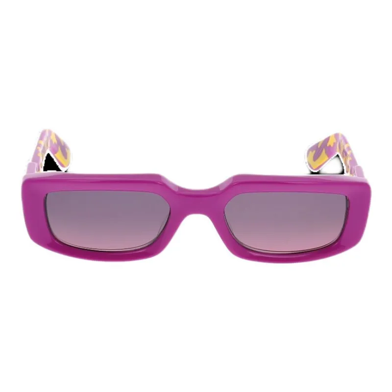 Chrome Hearts Acetate Silver Rectangular Sunglasses Women's Pink-1