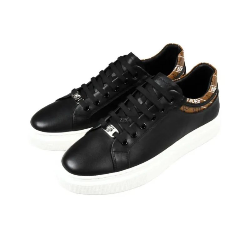 Raidy Boer Casual Shoes Men Low Top Black/White-1