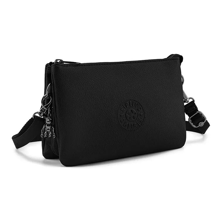 Kipling Shoulder Bags Black Leather Patchwork-2