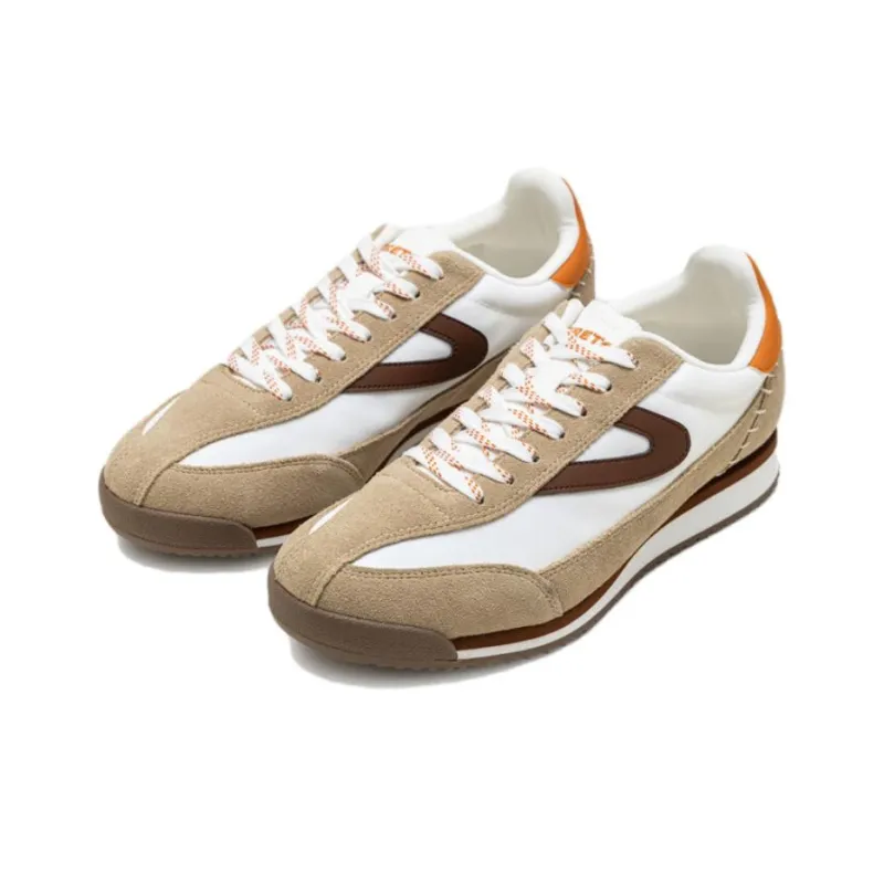 TRETORN Low Top Casual Shoes Unisex Beige Orange-1