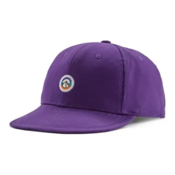 Patagonia Organic Cotton Baseball Caps Unisex Purple