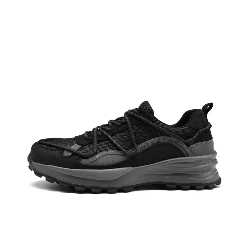 HLA Trendy Versatile Breathable Mesh Casual Shoes With Height Increase Wear-Resistant Athletic Shoes Men's-0