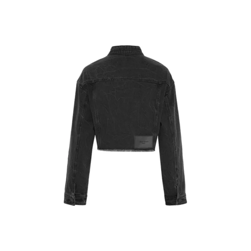 URBAN REVIVO Denim Jackets Women's Black-2