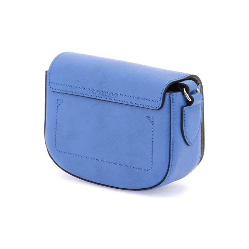 LONGCHAMP Logo Debossed Foldover Top Crossbody Bag-4