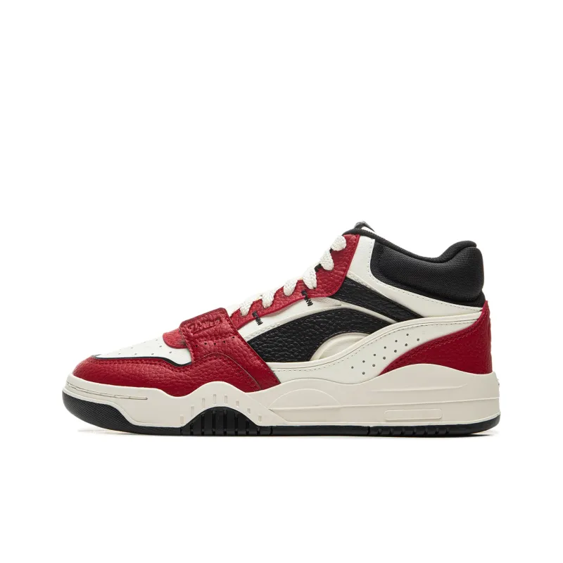 LINING Moonlight White HI Skateboard Shoes Women's Mid Top White Red-0