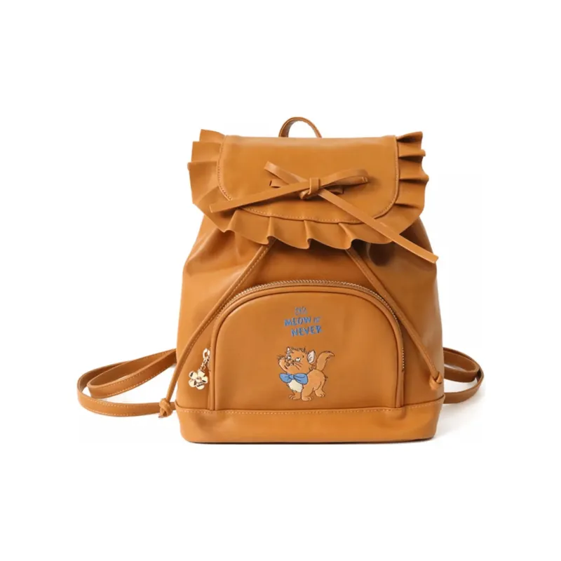 Disney Synthetic Leather Backpack Mini Women's Dark Brown-0