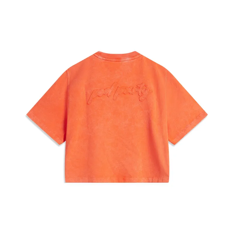 LiNing T Shirt Unisex Vermilion Orange-1
