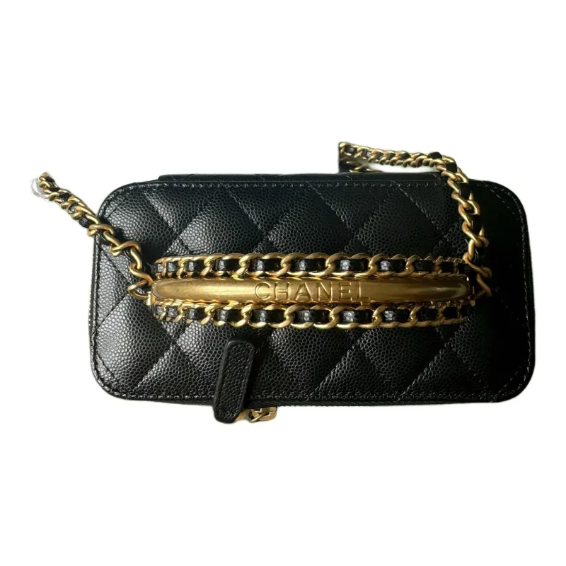 CHANEL Grain Embossed Calfskin Box Bag, Shoulder Bag, Crossbody Bag, Handbag Women's Black-2