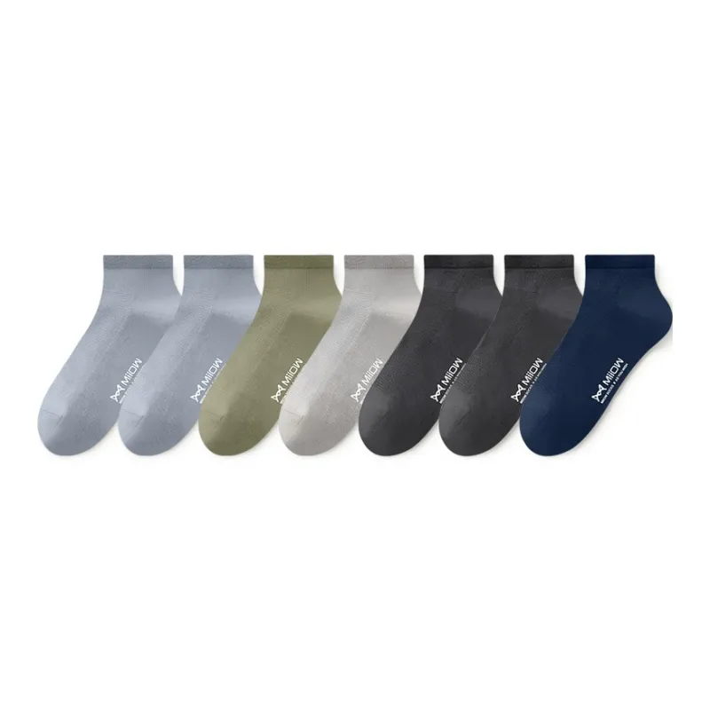 MIIOW Mid Calf Socks Men's 7 Pack-9