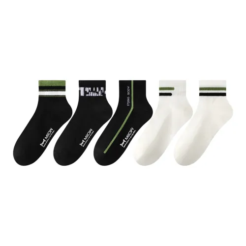 MIIOW Mid Calf Socks Men's 5 Pack