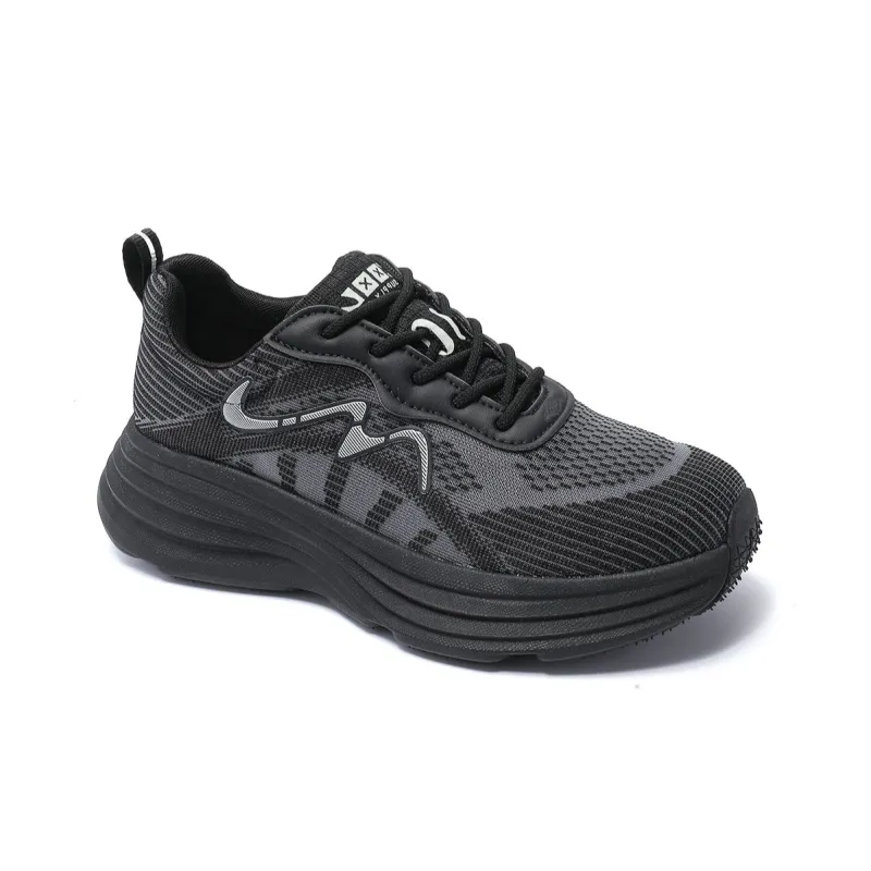 BAFFN Breathable Lightweight Low Top Chunky Sneakers Women's Black-1