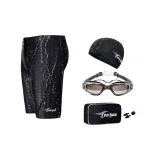 Silver Electroplated Five-Piece Swim Goggles Set