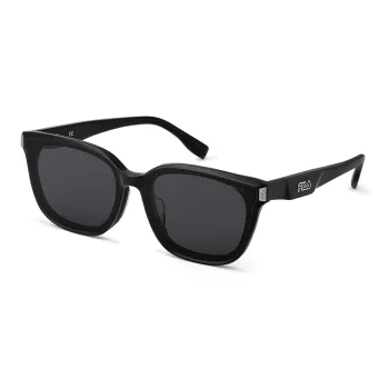 FILA Plate Frame Irregular Shape Sunglasses Unisex Piano Black Orchid White Sea Green