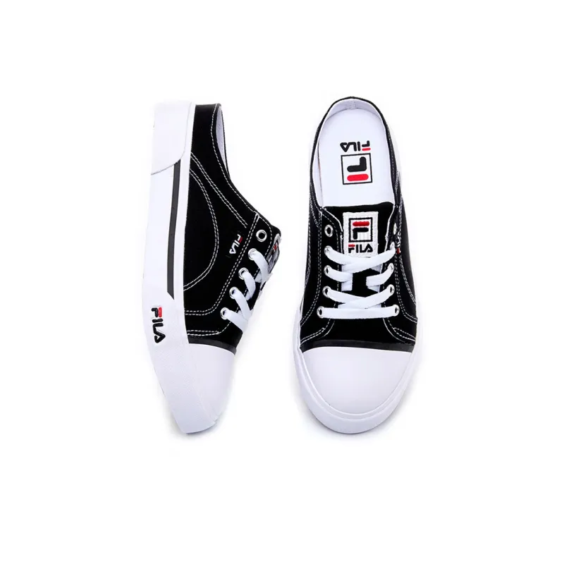 FILA Dongle Series Canvas Shoes Gs Black Women's-2