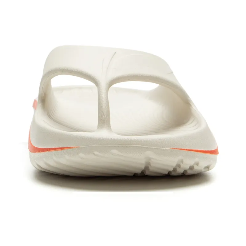 LOL x LiNing Abrasion Resistant Slip Resistant Flip Flops Unisex Pearl White-3
