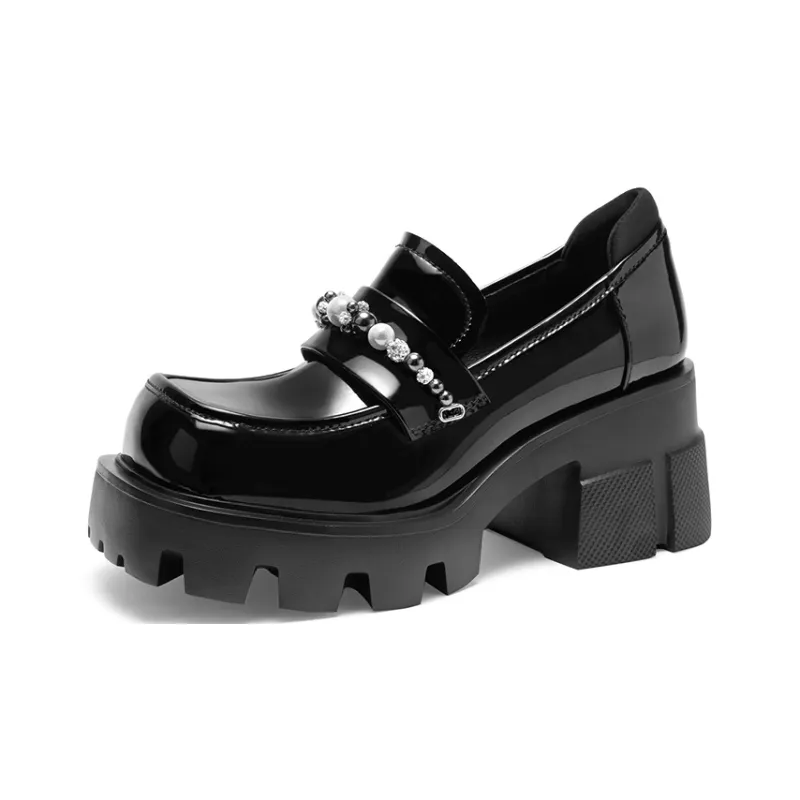 MIO Loafers Women's Black | Gray/Black Gold-2