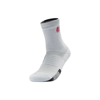 Under Armour Playmaker Curry Collection Mid Calf Socks Unisex 1 Pack White