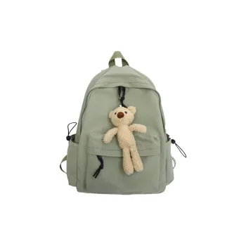 Venerable Brahma Nylon Backpack Large Size Unisex Green/White/Black/Brick Red