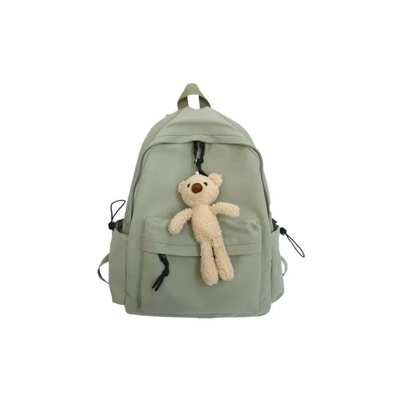 Venerable Brahma Nylon Backpack Large Size Unisex Green/White/Black/Brick Red-0