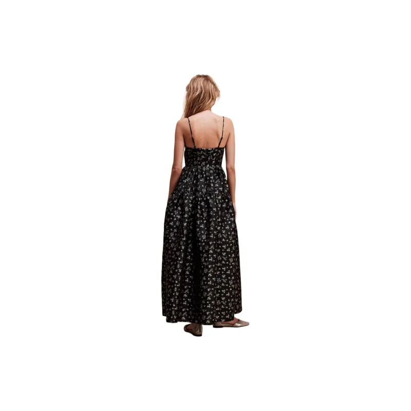 FREE PEOPLE Maison Amory The Windsor Maxi Dress Slip Dresses Women's Castle Garden-1