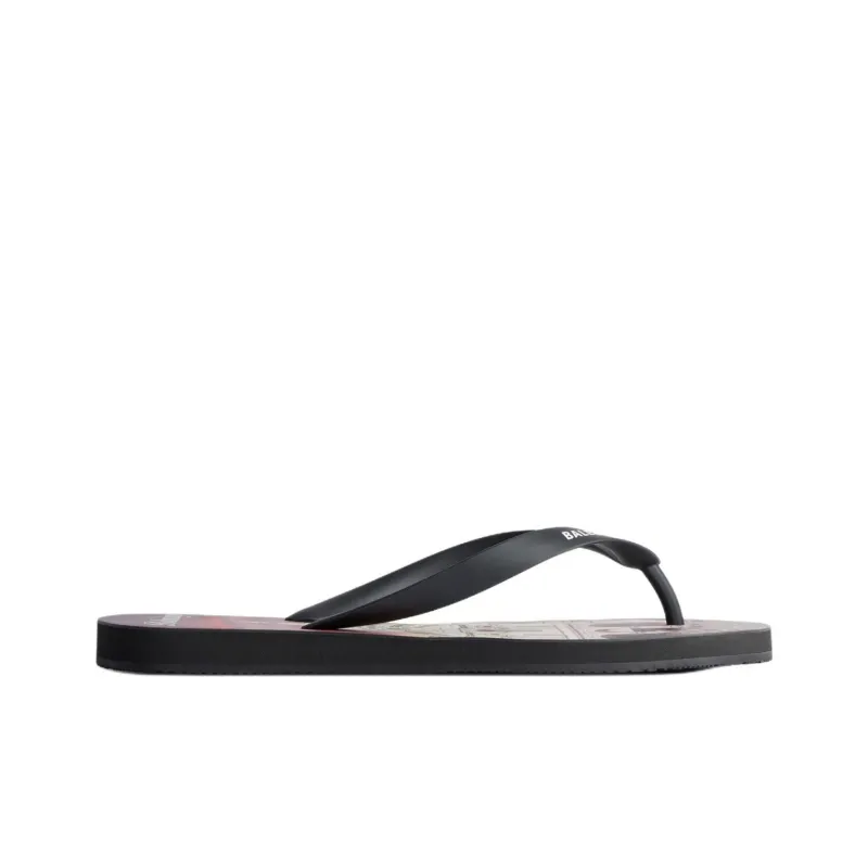 Balenciaga Flip Flops Men's Black-1