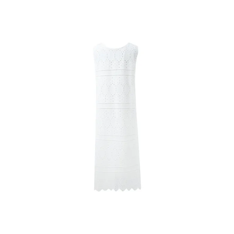 3COLOUR Short Sleeved Dresses Women's Pearl White-1