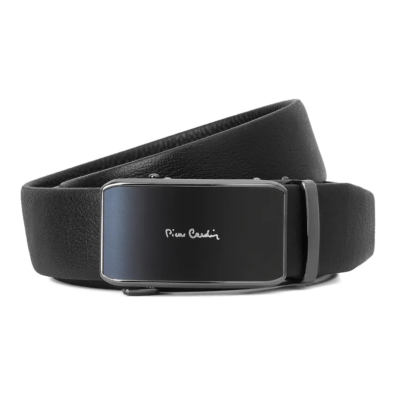 PIERRE CARDIN Genuine Cow Leather Automatic Buckle Father, Dad, And Father in Law Box Men's Width 3.5CM-6